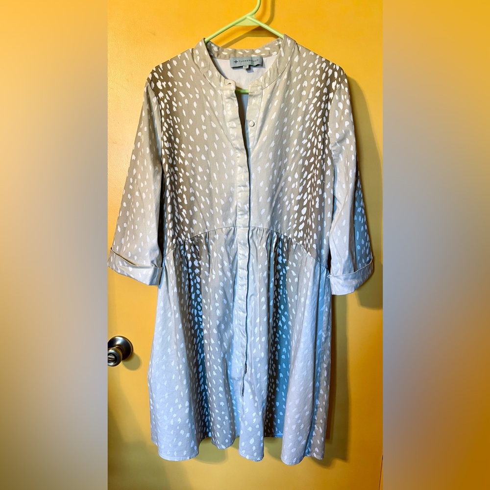 Tuckernuck Antelope Royal Shirt Dress Size XL
